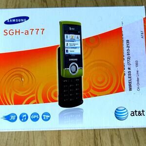 VTG Samsung SGH A777 Lime Green Cell Phone Slider 3G Y2K AT&T NIB